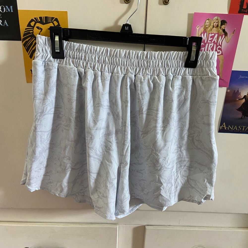 Mono B Blue Marble Athletic Shorts